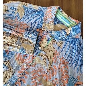 J McLaughlin Lois Tropical Print Button Up Shirt S